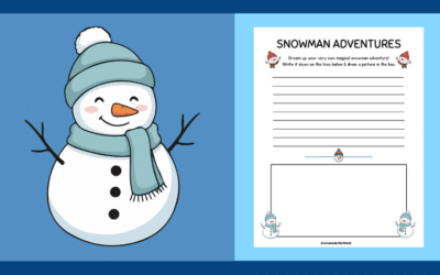 Free Printable Snowman Writing Prompt Activity