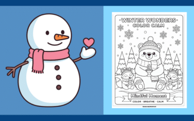 Free Printable Winter Mindfulness Coloring Page 4