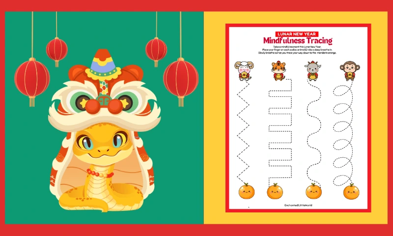Free Lunar New Year Mindful Breathing Activity