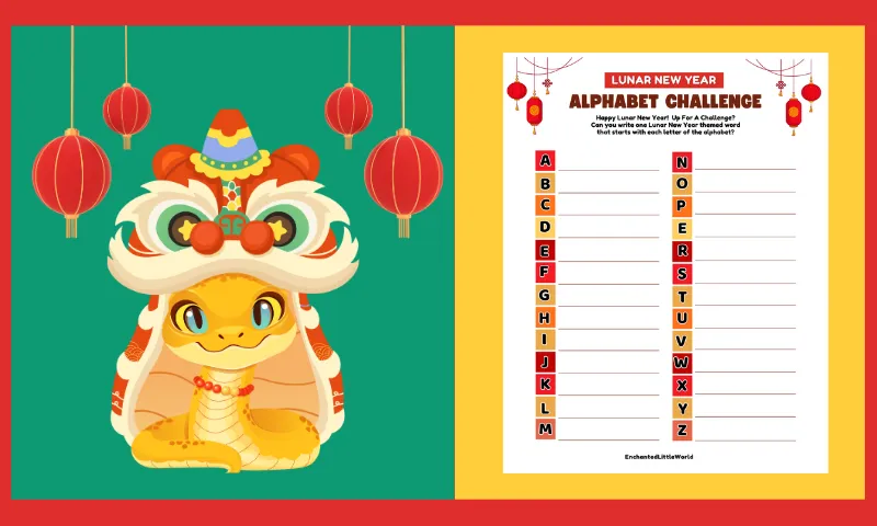 Free Printable Lunar New Year Word Game Activity