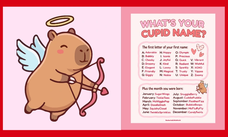 Free Printable Cute Cupid Name Generator 💘