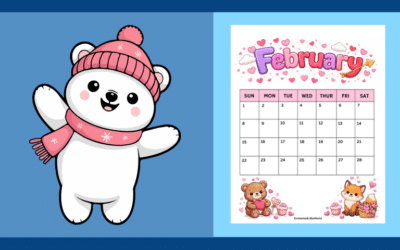 Free Printable February Calendar For Kids