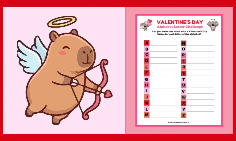 Free Printable Valentines Day Word Game