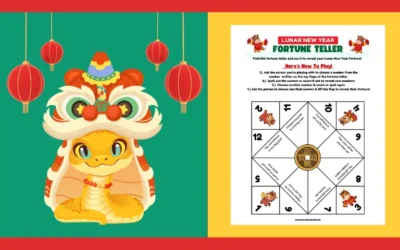 Free Printable Lunar New Year Fortune Teller Activity