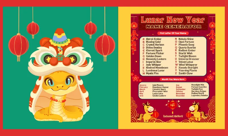 Free Printable Lunar Name Generator For Kids