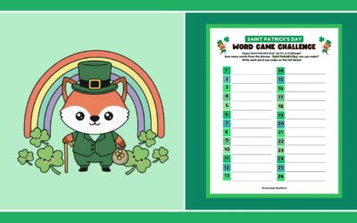 Free Printable St. Patrick’s Day Word Game For Kids
