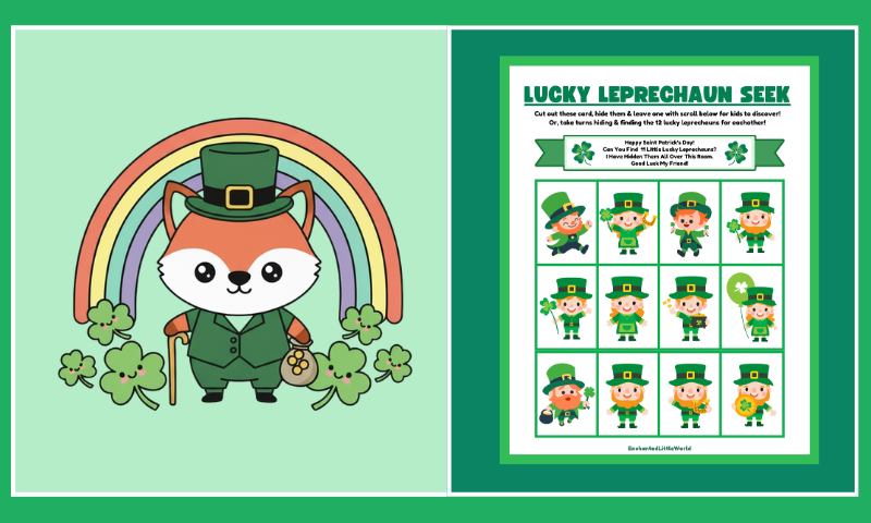 Free Printable Leprechaun Hunt Game For Kids