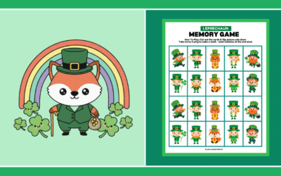 Free Printable Leprechaun Memory Game For Kids