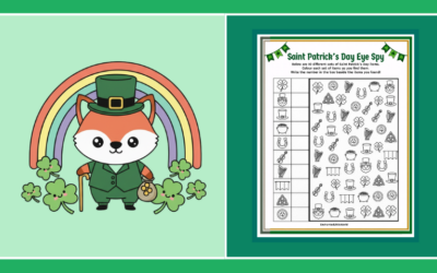 Free Printable Saint Patricks Day Eye Spy Activity