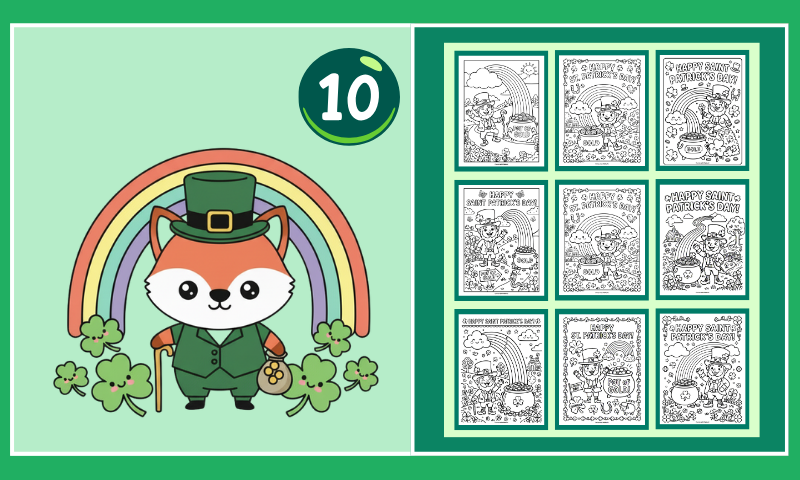10 Free Leprechaun Coloring Pages For Kids