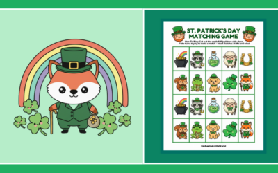 Free Saint Patrick’s Day Matching Game For Kids