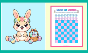 Free Easter Checkers Game For Kids