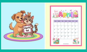 Free Blank April 2026 Calendar For Kids