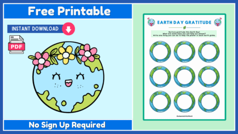Free Earth Day Gratitude Activity