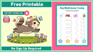 Free Bug Finger Tracing For Kids