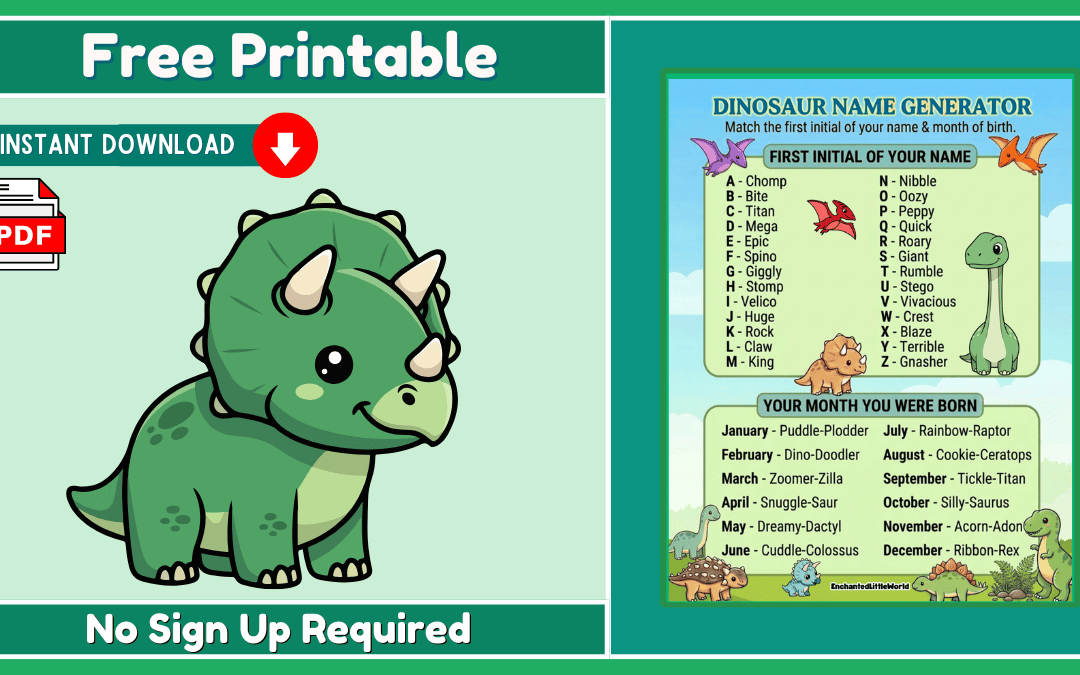 Free Dinosaur Name Generator 🦖
