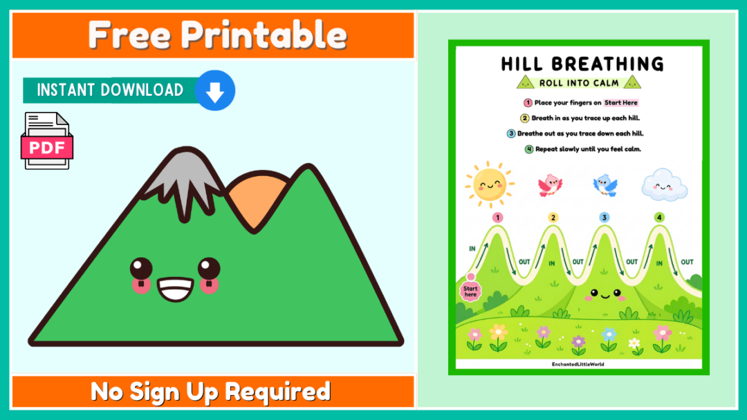 Free Printable Hill Breathing Exercise