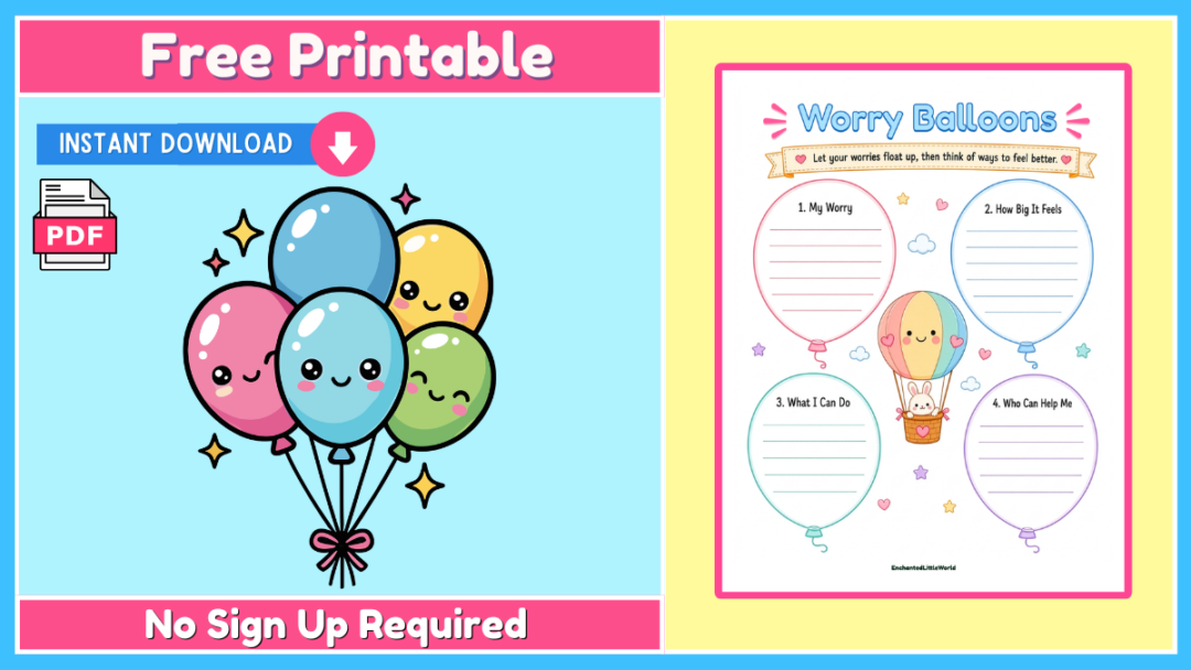 Free Printable SEL Worksheet For Kids 4