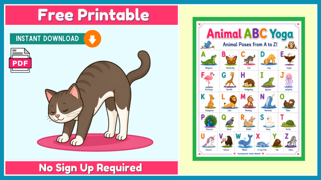 Free Printable Yoga Poster For Kids