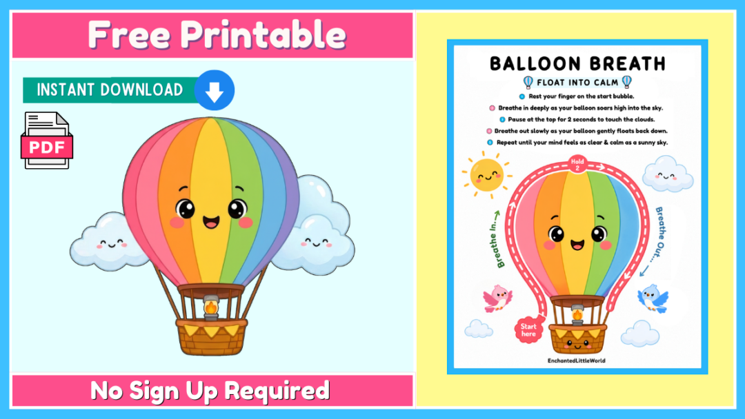Free Printable Balloon Breathing Exercise