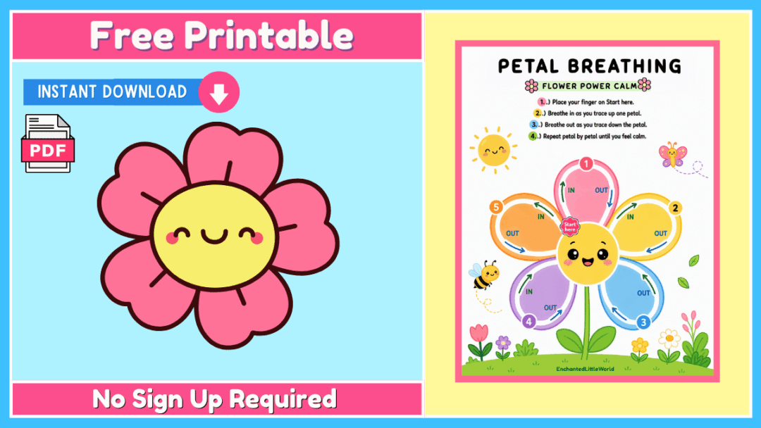 Free Printable Petal Breathing Exercise