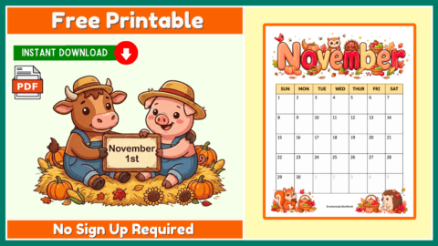 Free Blank 2026 November Calendar