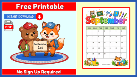 Free Blank 2026 September Calendar