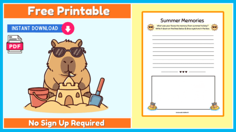 Free Summer Holiday Worksheet