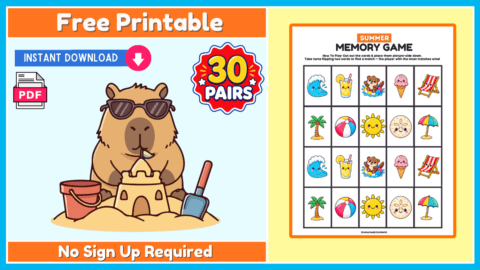 Free Printable Summer Memory