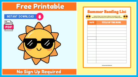 Free Summer Reading List Tracker