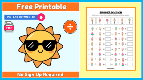 Free Summer Division Activity