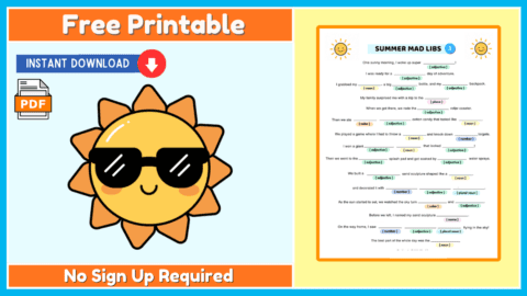Free Printable Summer Mad Libs 3