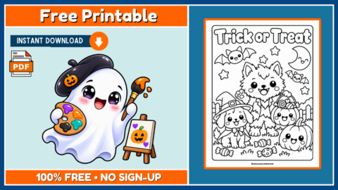 Free Halloween Coloring Page 10