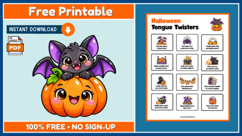 Free Halloween Tongue Twisters