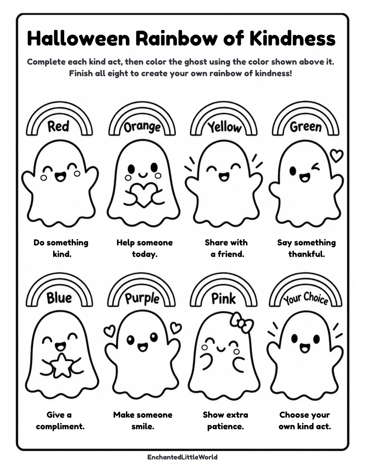 free-printable-Halloween-SEL-activity-for-kids β’ Enchanted Little World Printable spider web breathing activity for kids with steps and spider illustrations.