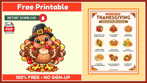 Free Thanksgiving Positive Affirmations