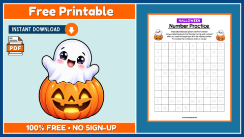 Free Halloween Number Practice