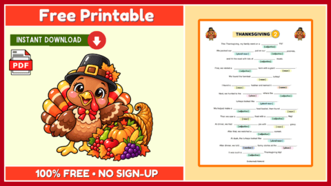 Free Thanksgiving Mad Libs 2