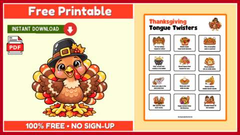 Free Thanksgiving Tongue Twisters