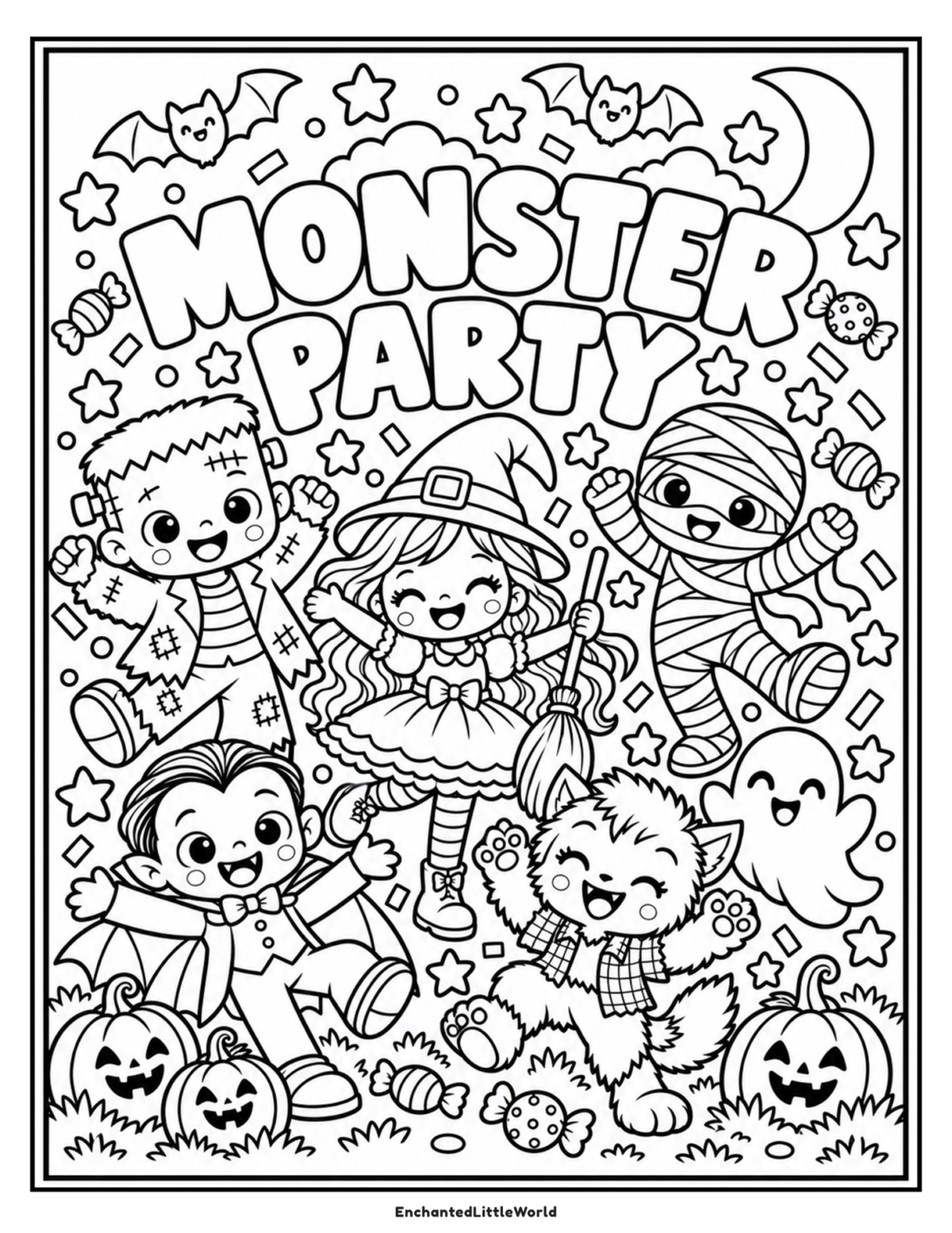Free Halloween Coloring Page 34