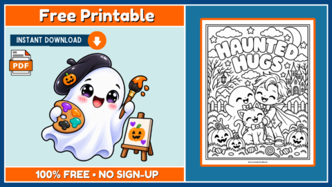 Free Halloween Coloring Page 36