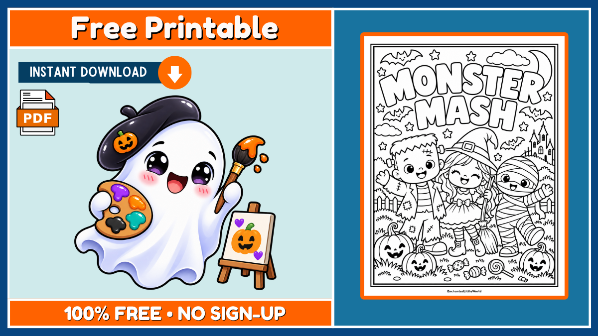 Free Halloween Coloring Page 35