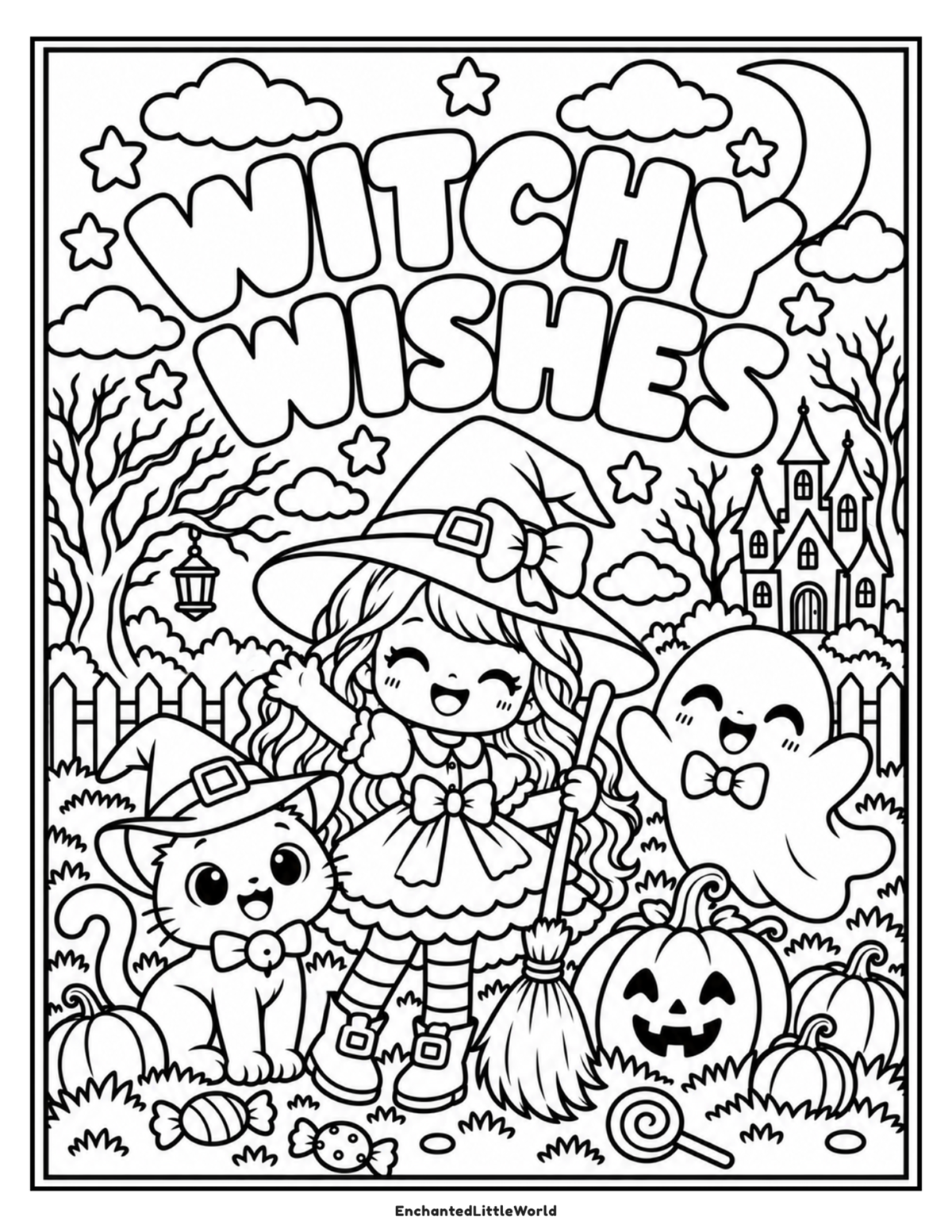 Free Halloween Coloring Page for Kids 37 🧙‍♀️