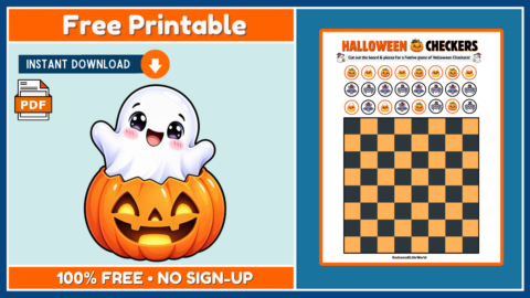 Free Halloween Checkers Game