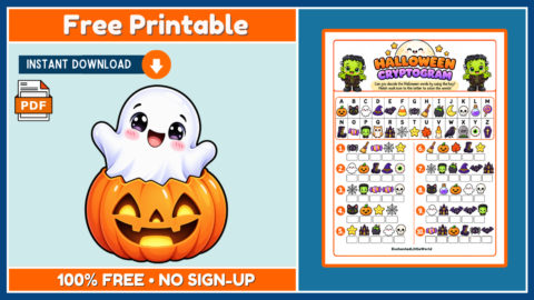 Free Halloween Cryptogram Puzzle 1