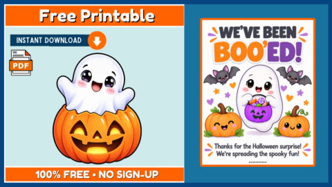 Free We’ve Been Boo’ed Sign