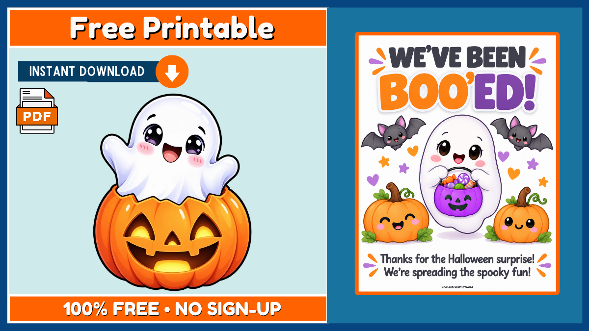 Free We’ve Been Boo’ed Sign